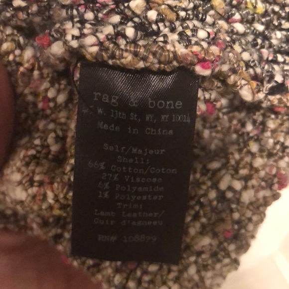 Rag & Bone Jacket with genuine leather trim - Picture 6 of 6